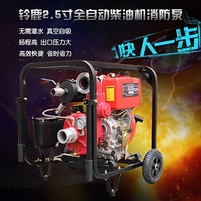 2.5寸手推式移动柴油机消防泵租赁